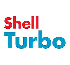 Rot und blaues "Shell Turbo" Logo